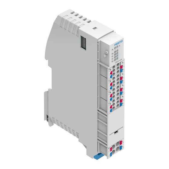 Festo CPX-E-4IOL-P Instructions For Use
