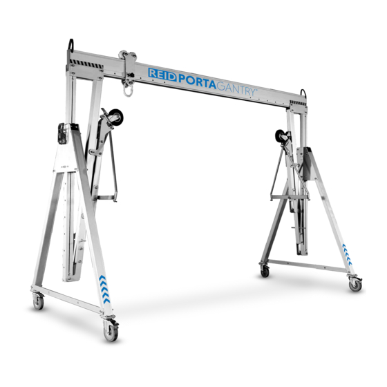 REID LIFTING PORTA-DAVIT Assembly & Operation Manual