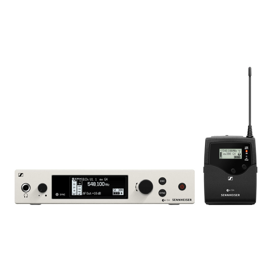 Sennheiser sk 300 Instruction Manual