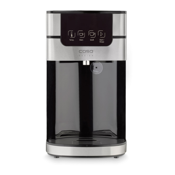 CASO DESIGN PerfectCup 1000 Pro Original Operating Manual