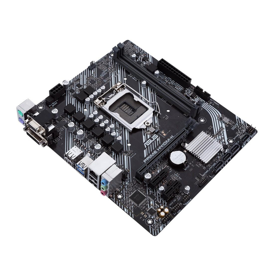 Asus PRIME H410M-K Micro ATX Motherboard Manuals