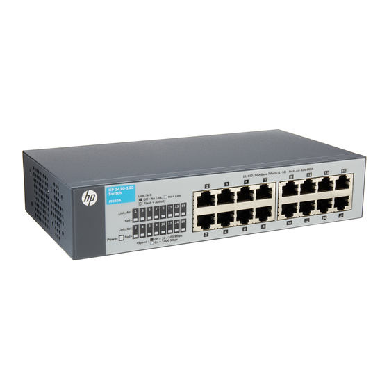 HPE 1410-16G Quick Setup Manual