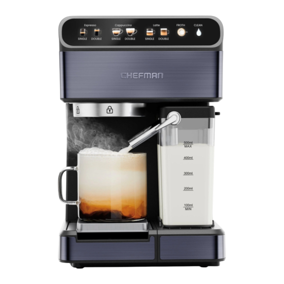 Chefman Barista Pro RJ54-I-SV-BLK Instruction Manual