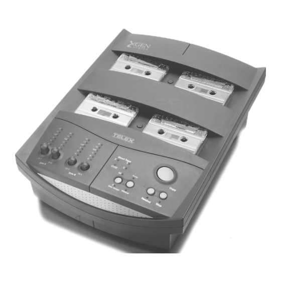 Telex X-GEN Operating Instructions Manual