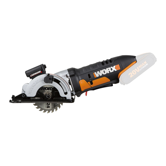 WORX WX523 WORXSAW SAFETY AND OPERATING MANUAL