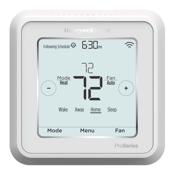 conexión y configuración del termostato Honeywell proSerie. en modo Solo  frio 