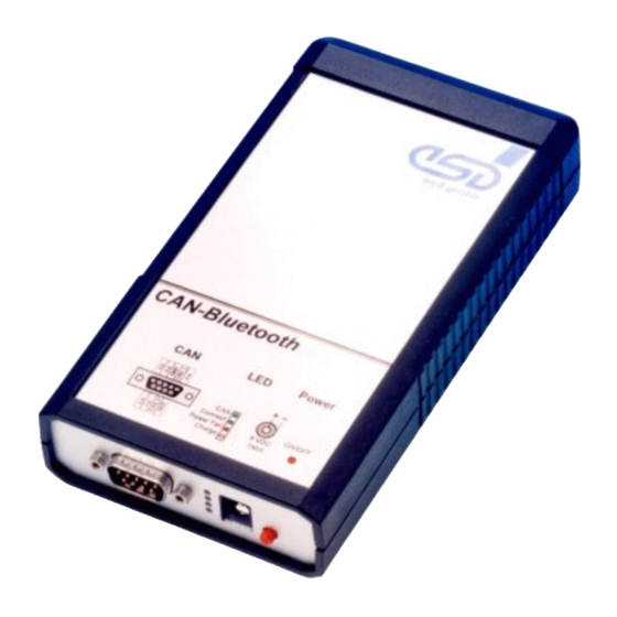ESD electronic CAN-Bluetooth Installation And Configuration Manual