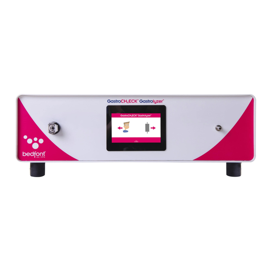 Bedfont GastroCH4ECK Gastrolyzer Quick Start Manual