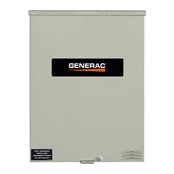 Generac Power Systems rtsy100a3 Manuals