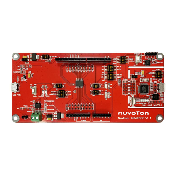 Nuvoton NuMaker-M0A23OC User Manual