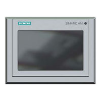 Siemens SIMATIC HMI TP700 Comfort Operating Instructions Manual