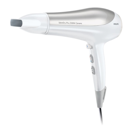 Philips Hairdyer HP4990 User Manual