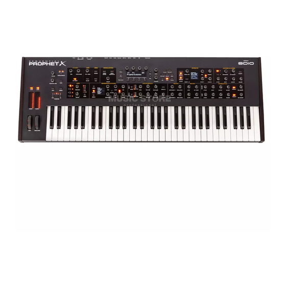 Sequential Prophet X User Manual