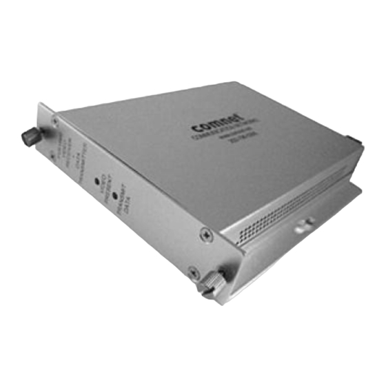 Comnet  FVT15M2 Installation And Operation Manual