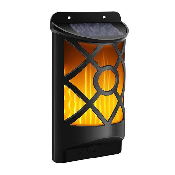 LIDEKA Solar Flame WALL LIGHT User Manual