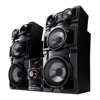 Sony MHC-GTR33 Operating Instructions Manual