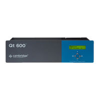 CAMBRIDGE Qt 100 Installation & Operation Manual