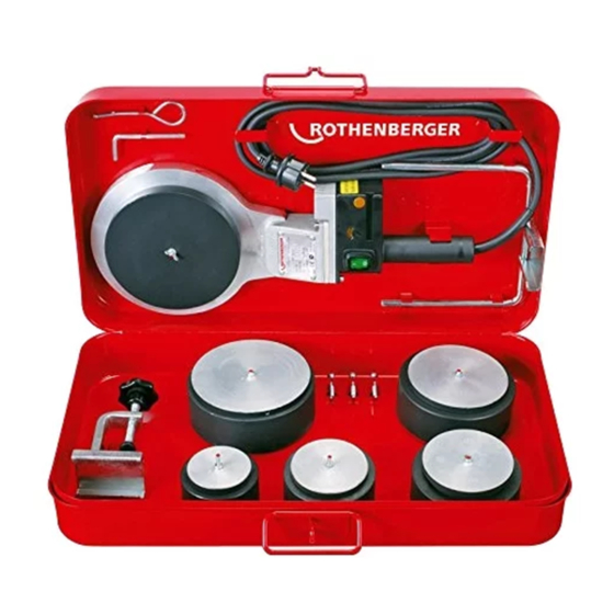 Rothenberger ROWELD P 125 Instructions For Use Manual