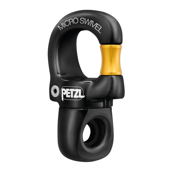 Petzl Micro Swivel Quick Start Manual