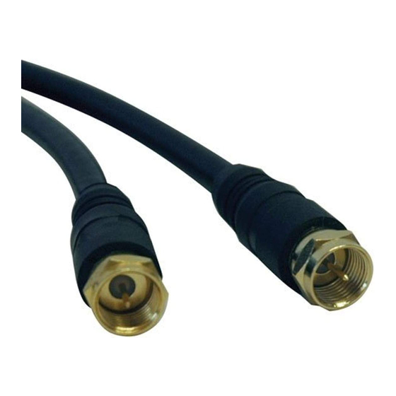 Tripp Lite Coax cable with F-Type Connectors A200-006 Specifications