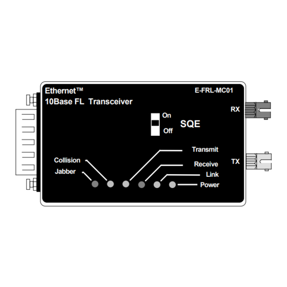 Transition Networks Micro-ceiver E-FRL-MC01C User Manual