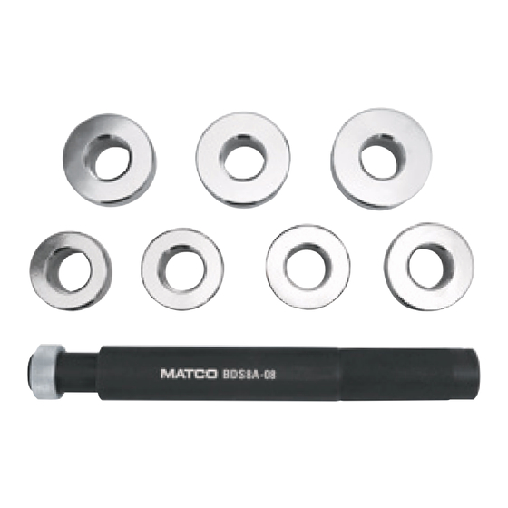 Matco Tools BDS8A Quick Start Manual