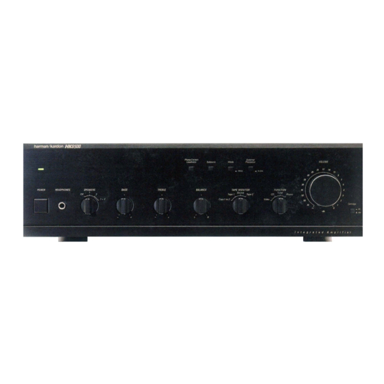 Harman Kardon HK6500 Instruction Manual