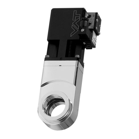 VAT 012 Series Installation, Operating,  & Maintenance Instructions