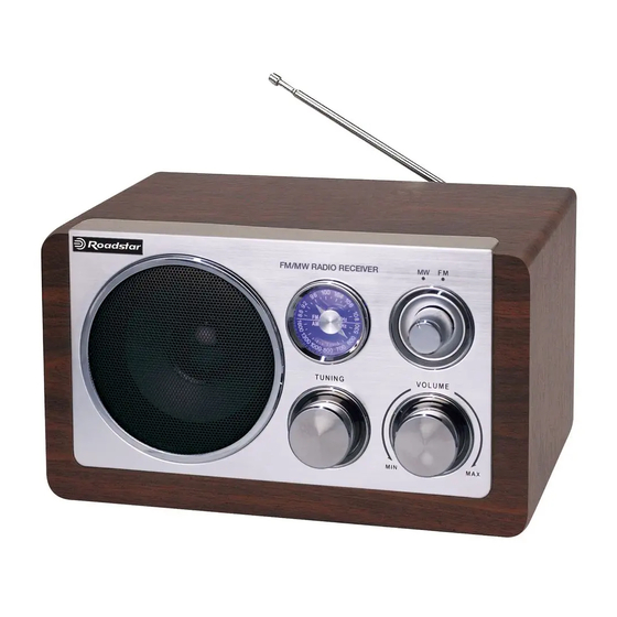 Roadstar HRA-1200W Instruction Manual
