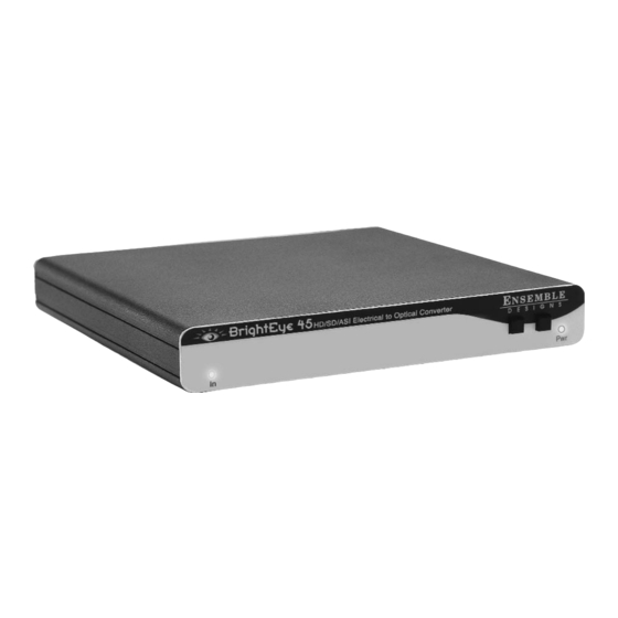 Ensemble Designs BrightEye 45 User Manual