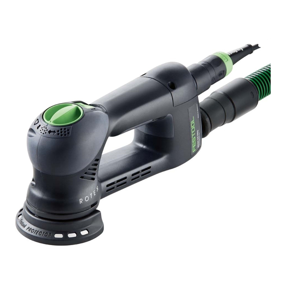 Festool ROTEX SERIES Supplemental User's Manual