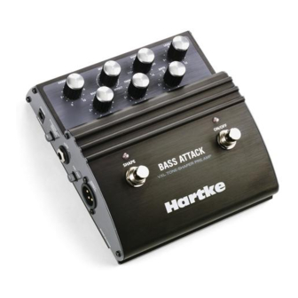 Hartke BASS PRE-AMP Owner's Manual