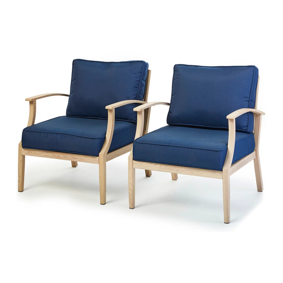Big Lots Steel Slat 2PK Club Chairs BS21012 Assembly Instructions Manual
