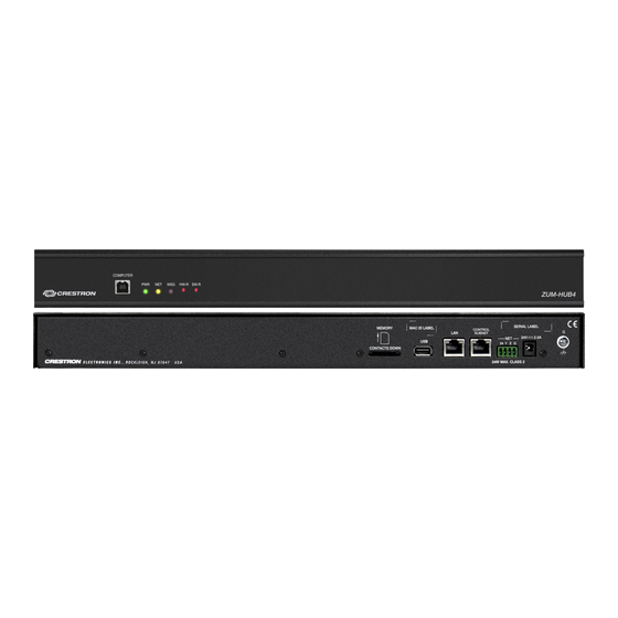 Crestron 4 Series Quick Start Manual