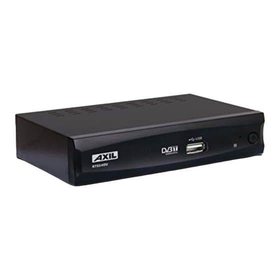 User Manuals: Axial RT0140U Terrestrial Receiver