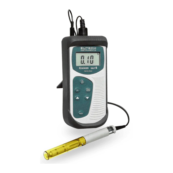 EUTECH INSTRUMENTS ECOSCAN SALT 6 METER Instruction Manual