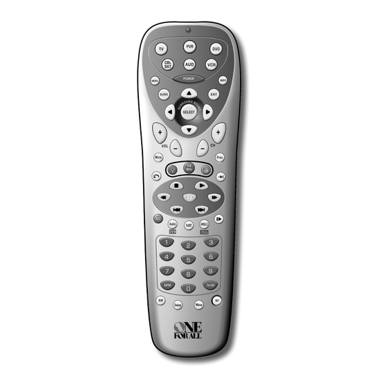 One for All 6-DEVICE PVR User Manual