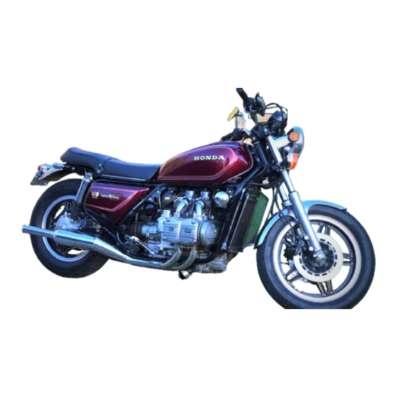 Honda GL1100 1982 Owner's Manual