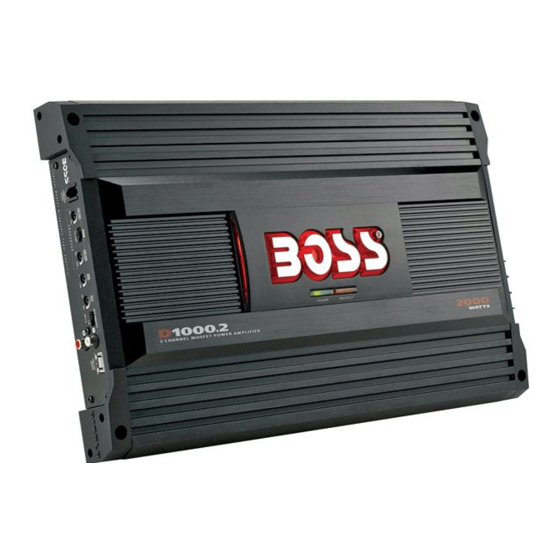 Boss Audio Systems Diablo D1000.2 User Manual