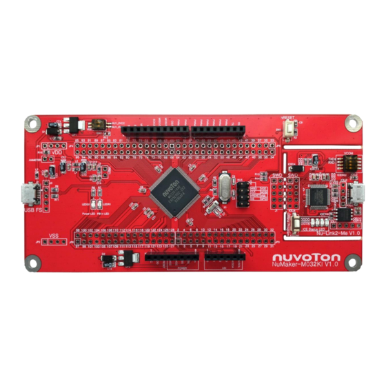 Nuvoton NuMaker-HMI-M032K User Manual