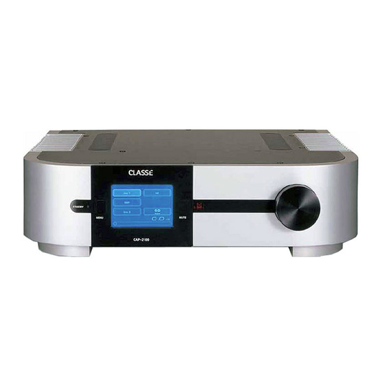 Classe Audio CAP-2100 Owner's Manual