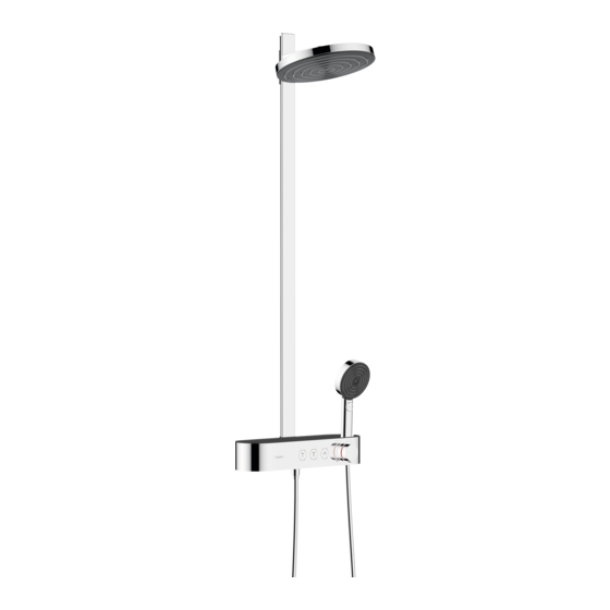 Hans Grohe Pulsify Showerpipe 260 2jet 24241 9 Series Assembly Instructions Manual