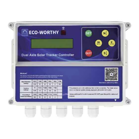ECO-WORTHY DUAL-AXIS SOLAR TRACKER CONTROLLER User Manual