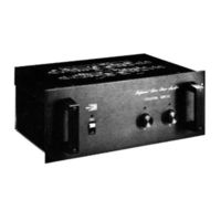 Biamp 2500 Operation Manual