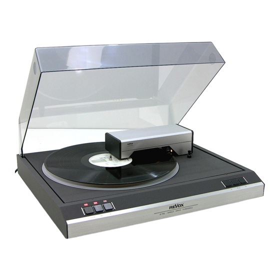 Revox B795 Operating Instructions Manual