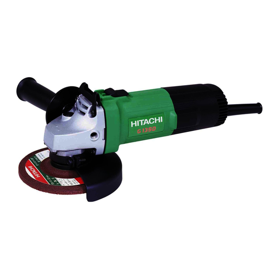 Hitachi Koki G 10SD2 Handling Instructions Manual