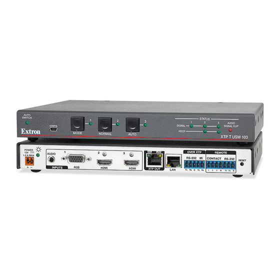Extron electronics XTP T USW 103 User Manual