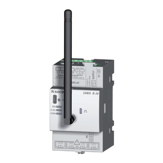 socomec DIRIS B-10 Instruction Manual