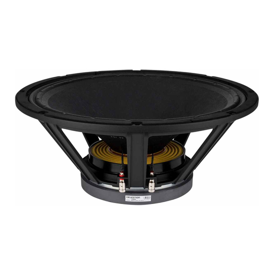 Celestion FTR Range FTR18-4080FD Specifications