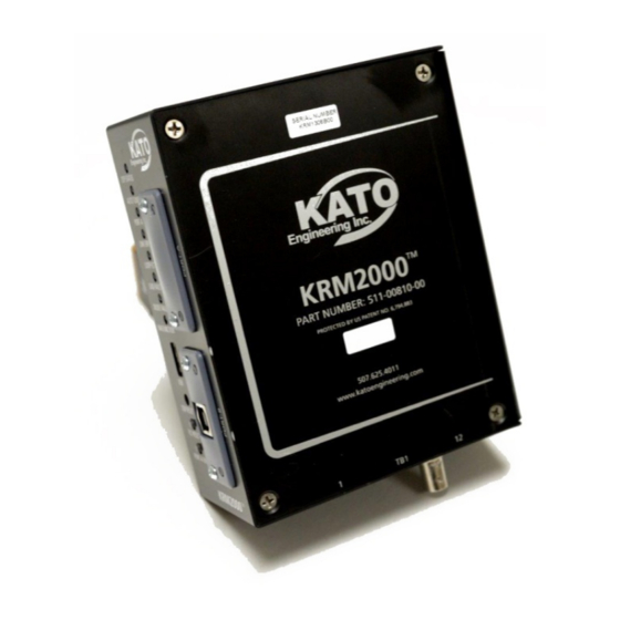 Nidec Kato Engineering KRM2000 Manuals